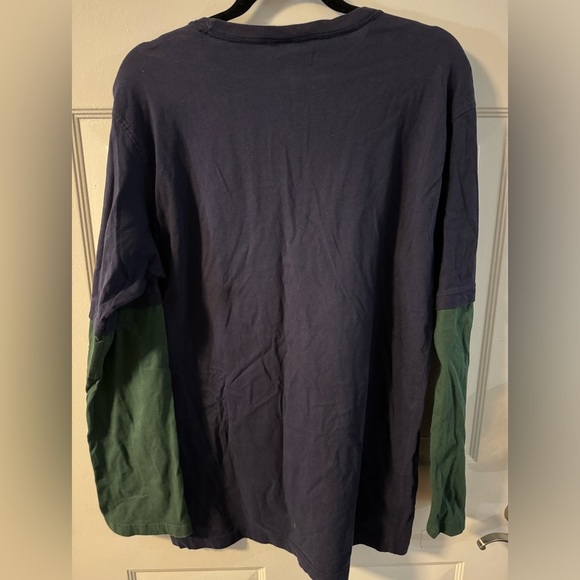 VTG 2004 Tommy Hilfiger Crest Men's Large Cotton Layered Look Long Sleeve Shirt - Picture 5 of 9